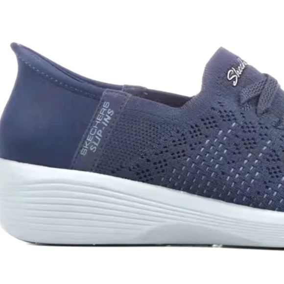 SKECHERS Hands-Free Slip-ins NEW in Box - Navy w/light gray outsole - Size 8 Med - Picture 13 of 16